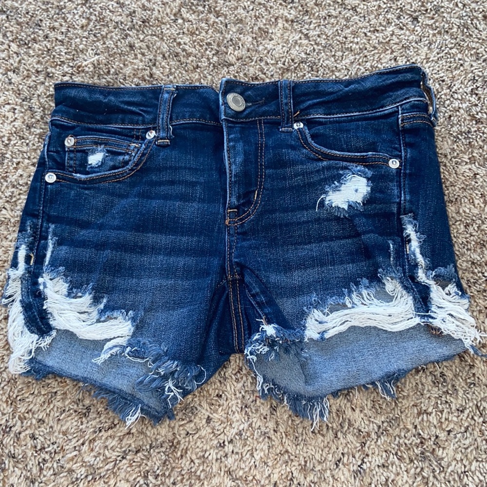 Distressed Jean Shorts